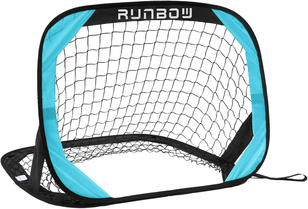 100 x 67 cm Kinder Fussballtor mit Tragebeutel, tragbares Pop-up-Fussballnetz für Hinterhoftraining,