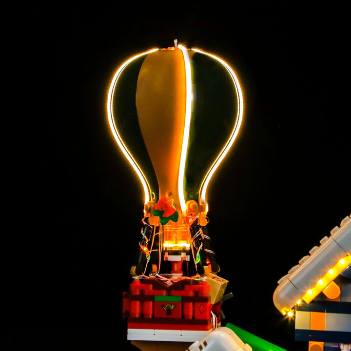 BrickBling Fernbedienung Licht-Kit Kompatibel mit Lego Santa's Post Office 10339 (Kein Modell), Led