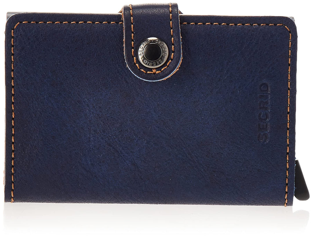 Secrid Miniwallet Börse Indigo 5-Titanium | Blau mini Braun, mini Braun