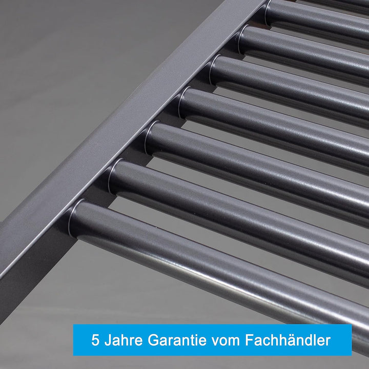 Heizkörper Badheizkörper Handtuchwärmer mit Seitenanschluss unten anthrazit (1732 x 500 mm) (773 Wat