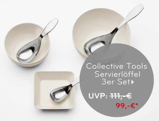 Iittala 1009843 Collective Tools Servierlöffel, Edelstahl, mittel Servierlöffel mittel, Servierlöffe