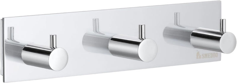 Smedbo "Pool Triple Handtuch Haken, Silber