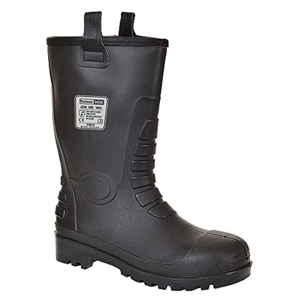 Portwest Neptune Rigger Sicherheitsstiefel S5 CI, Grösse: 42, Farbe: Schwarz, FW75BKR42 8 Schwarz, 8
