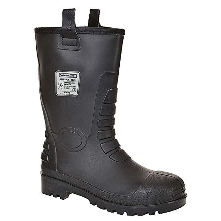 Portwest Neptune Rigger Sicherheitsstiefel S5 CI, Grösse: 42, Farbe: Schwarz, FW75BKR42 8 Schwarz, 8