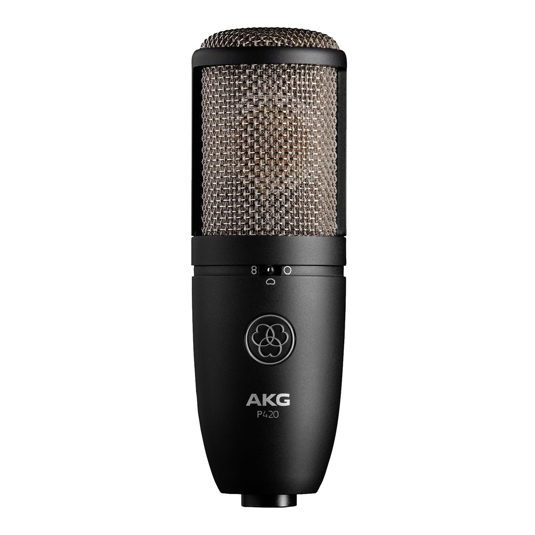 AKG P420 Echtes Hochleistungs-Doppelkapsel-Kondensatormikrofon – Schwarz Single P420, Single P420