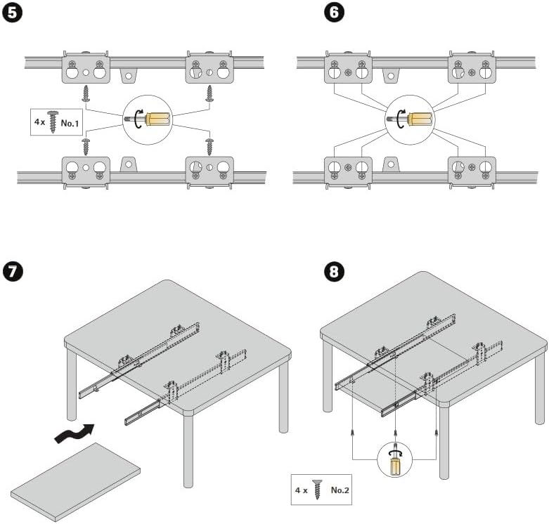 FIX&EASY Tastaturauszug mit Tastaturablage 600X300mm ahorn Dekor, Auszugschienen schwarz 300mm mit E