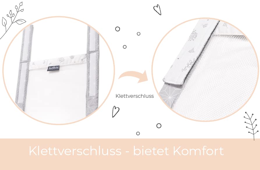 Bettumrandung Babybett, Kinderbett Umrandung 360x30 cm Bettumrandung, Nestchen Babybett Umrandung, g
