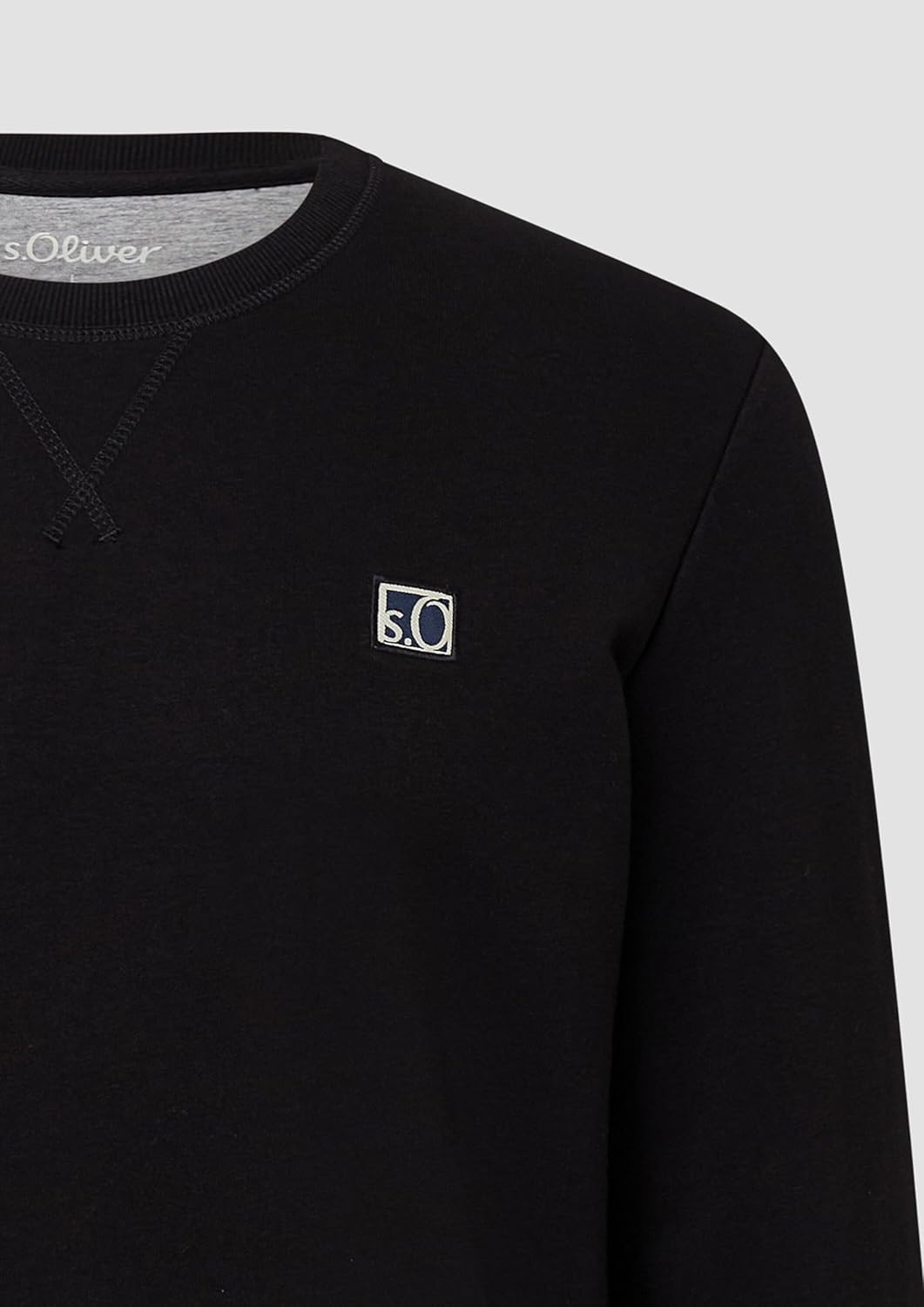 s.Oliver Sweatshirt aus Baumwollmix mit Crew Neck S 9999_schwarz, S 9999_schwarz
