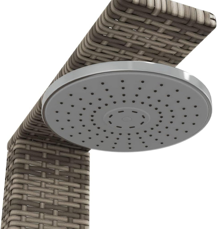 Festnight Gartendusche mit Bodenplatte Holz Aussendusche Garten Outdoor Dusche Garten Pool Pooldusch