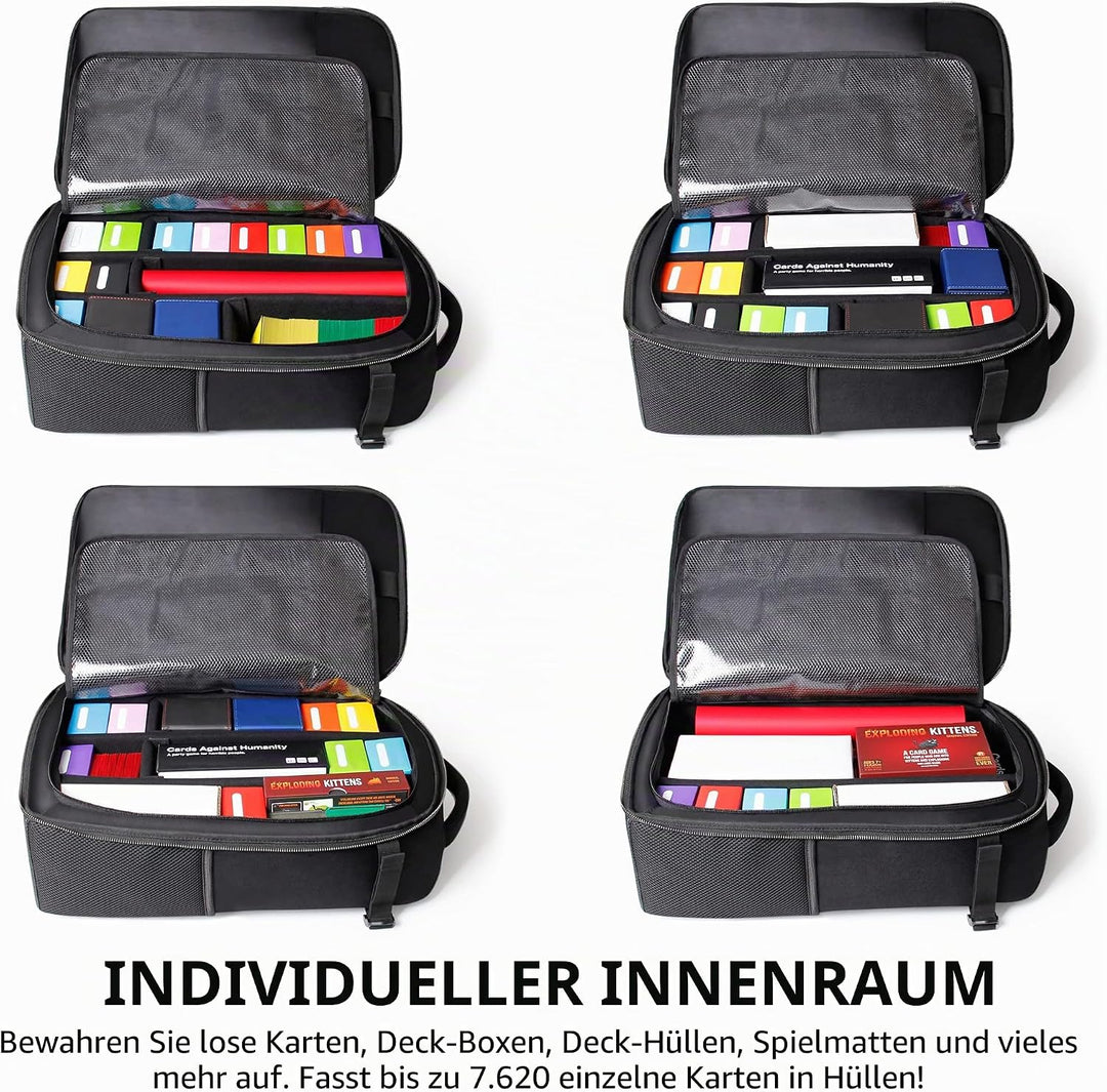 ENHANCE MTG-Rucksack - Sammleredition TCG-Rucksack für Deckboxen, gesleevte Karten, Spielmatten, MTG