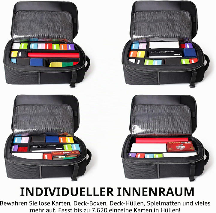 ENHANCE MTG-Rucksack - Sammleredition TCG-Rucksack für Deckboxen, gesleevte Karten, Spielmatten, MTG