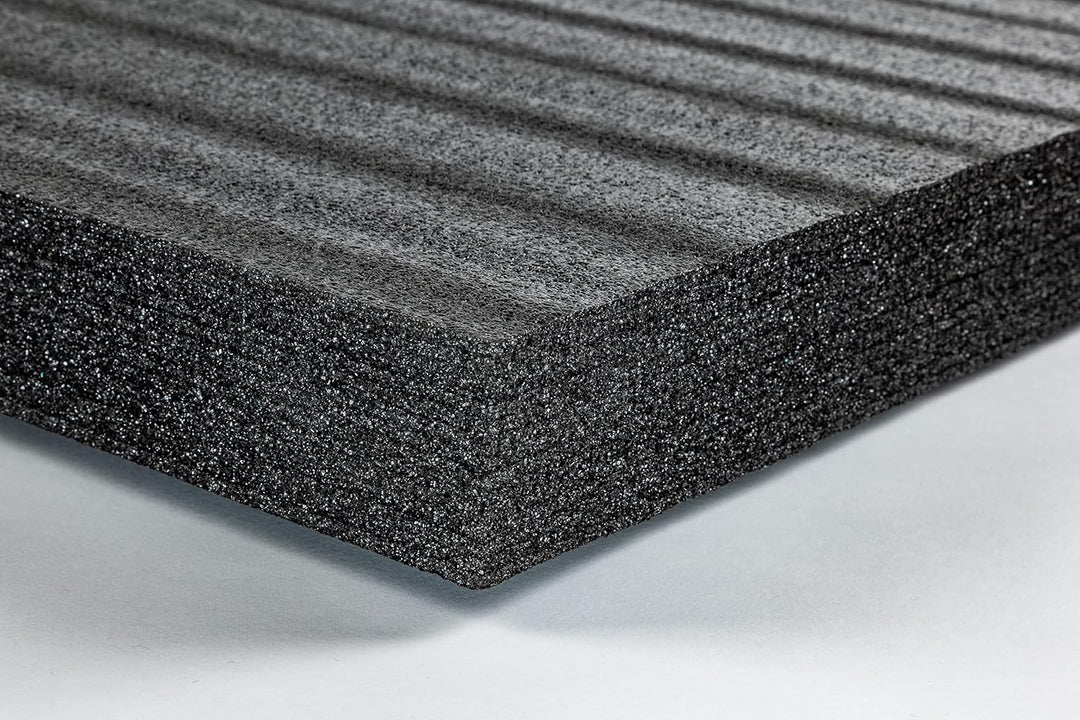 TYGR Multilayer Schaumstoff 1000x600x70 schwarz für Werkzeug, Kamera & Co. | Einfaches Bearbeiten |
