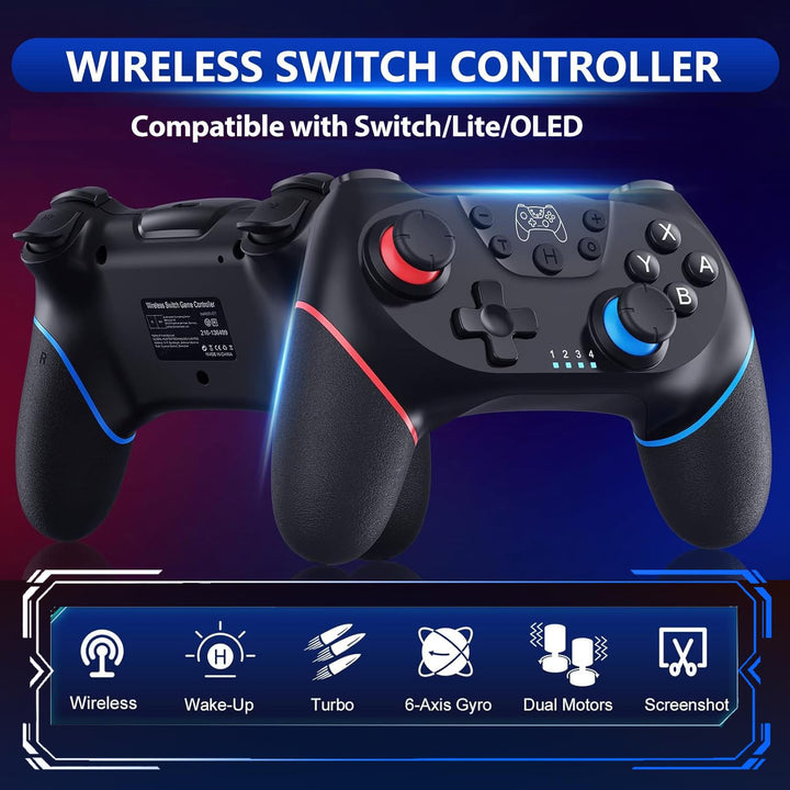 Sefitopher 2024 Verbesserter Nintendo Switch Controller für Switch/Switch OLED/Switch Lite, Switch P