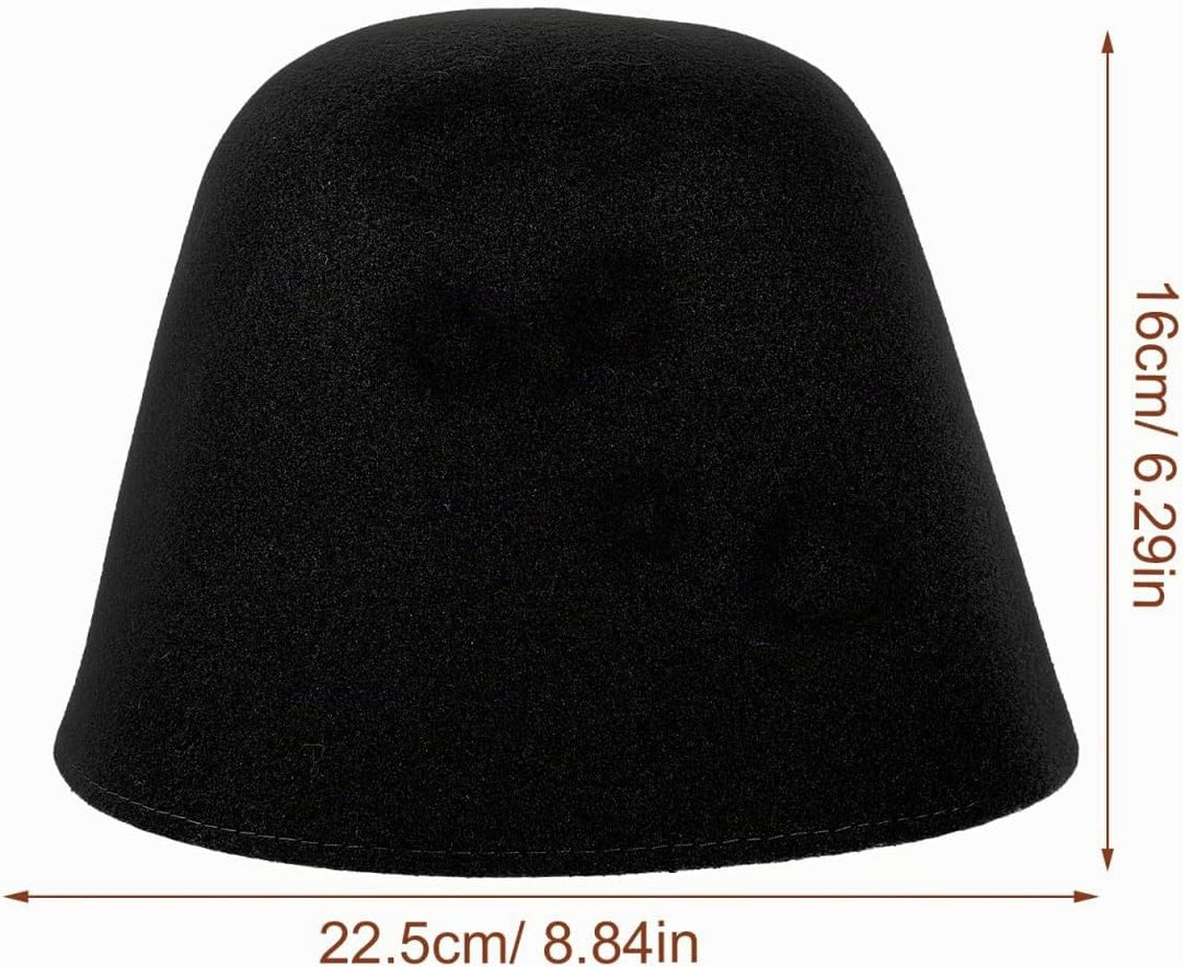 Sosoport Felt Sauna Hut Für Damen Und Herren Atmungsaktive Wasserabsorbierende Saunamütze Filz Für S