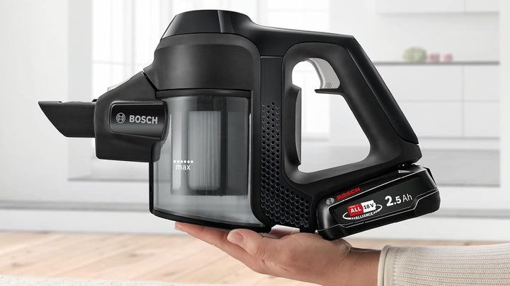 BOSCH BBS611BSC - Akku-Multifunktions-Besensauger - schwarz - integrierter Handstaubsauger - 2 Gesch