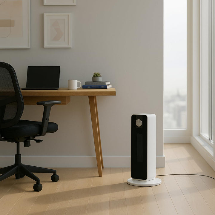 alpina Elektrischer Heizlüfter 2000W – Keramik Heizkörper mit Griff und Absturzsicherung – Oszillier