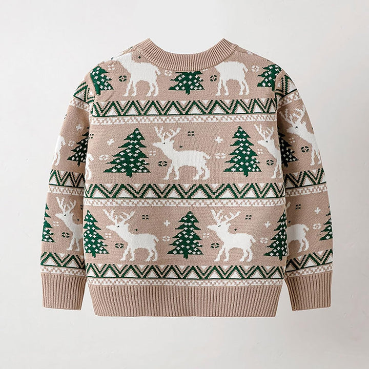 Weihnachtspulli Jungen 152, Pullover Jungen 164, Rentier Im Herbst und Winter Strickpullover Pullove