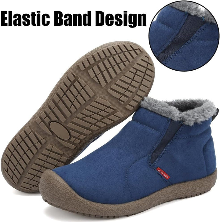 VTASQ Winterstiefel Herren Winterschuhe Gefüttert Warme Schneestiefel Outdoor rutschfest Kurzschaft
