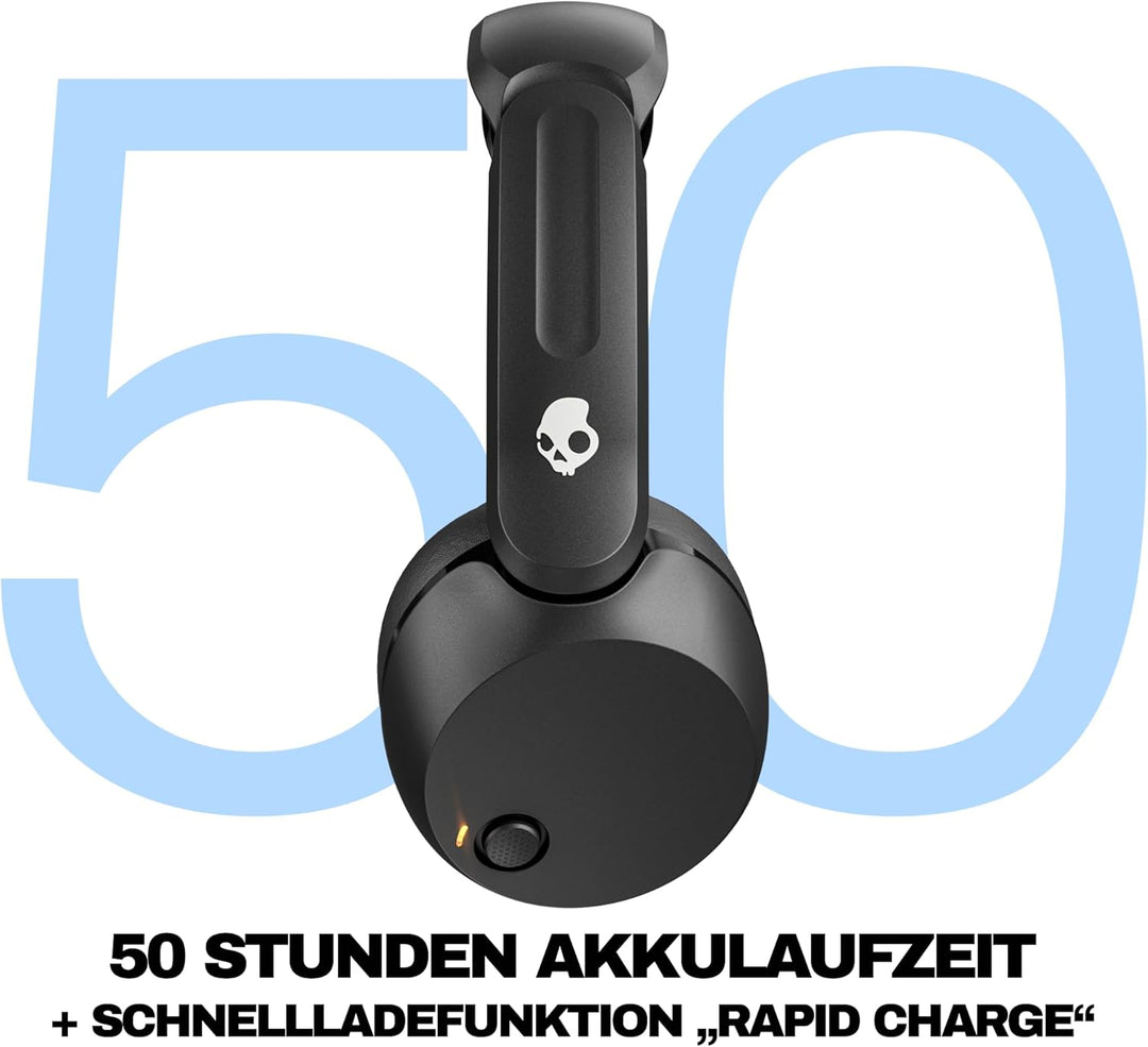 Skullcandy Icon 180 Wireless On-Ear Bluetooth Headphones, Up to 50 Hours Battery, Lightweight and Tr