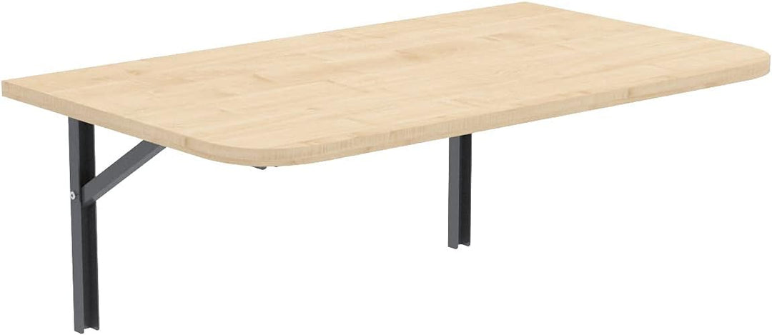 AKKE Wandklapptisch mit Abgerundeten Ecken Klapptisch Esstisch Wandtisch Küchentisch Schreibtisch Ki