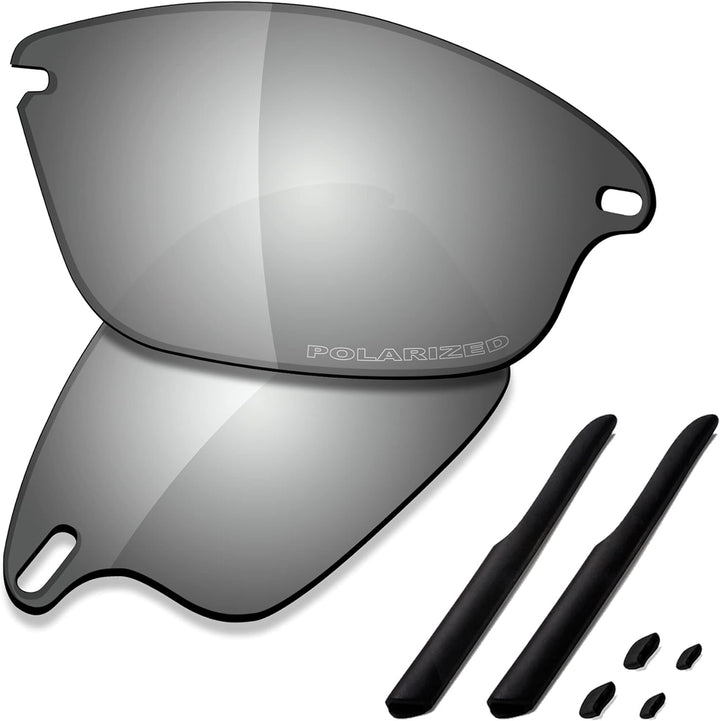 Saucer Premium Ersatzgläser für Oakley Fast Jacket OO9097 Sonnenbrillen High Defense - Chrome Metal