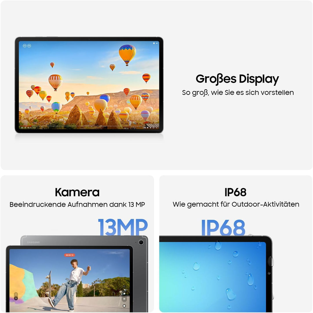Samsung Galaxy Tab S10 FE 5G Enterprise Edition, AI-Tablet, Android Tablet, 128 GB, 8 GB RAM, 10,9"