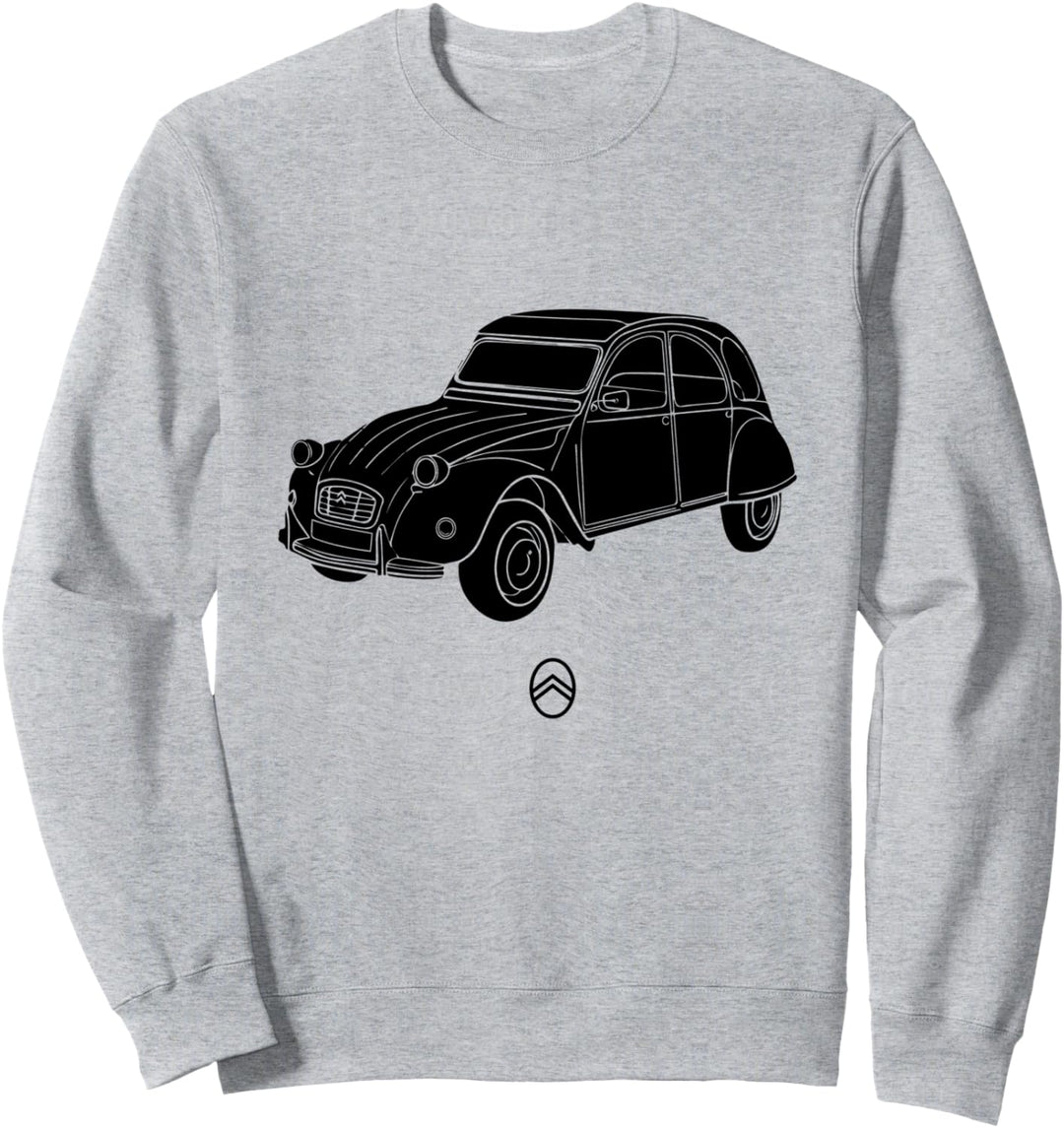 Citroën 2CV Winkel, schwarze Füllung Sweatshirt