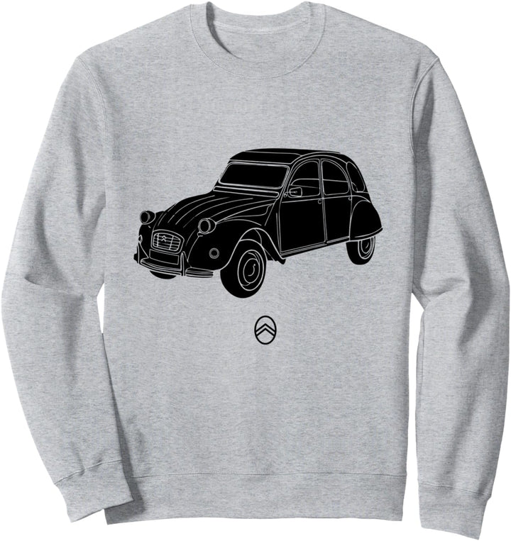Citroën 2CV Winkel, schwarze Füllung Sweatshirt