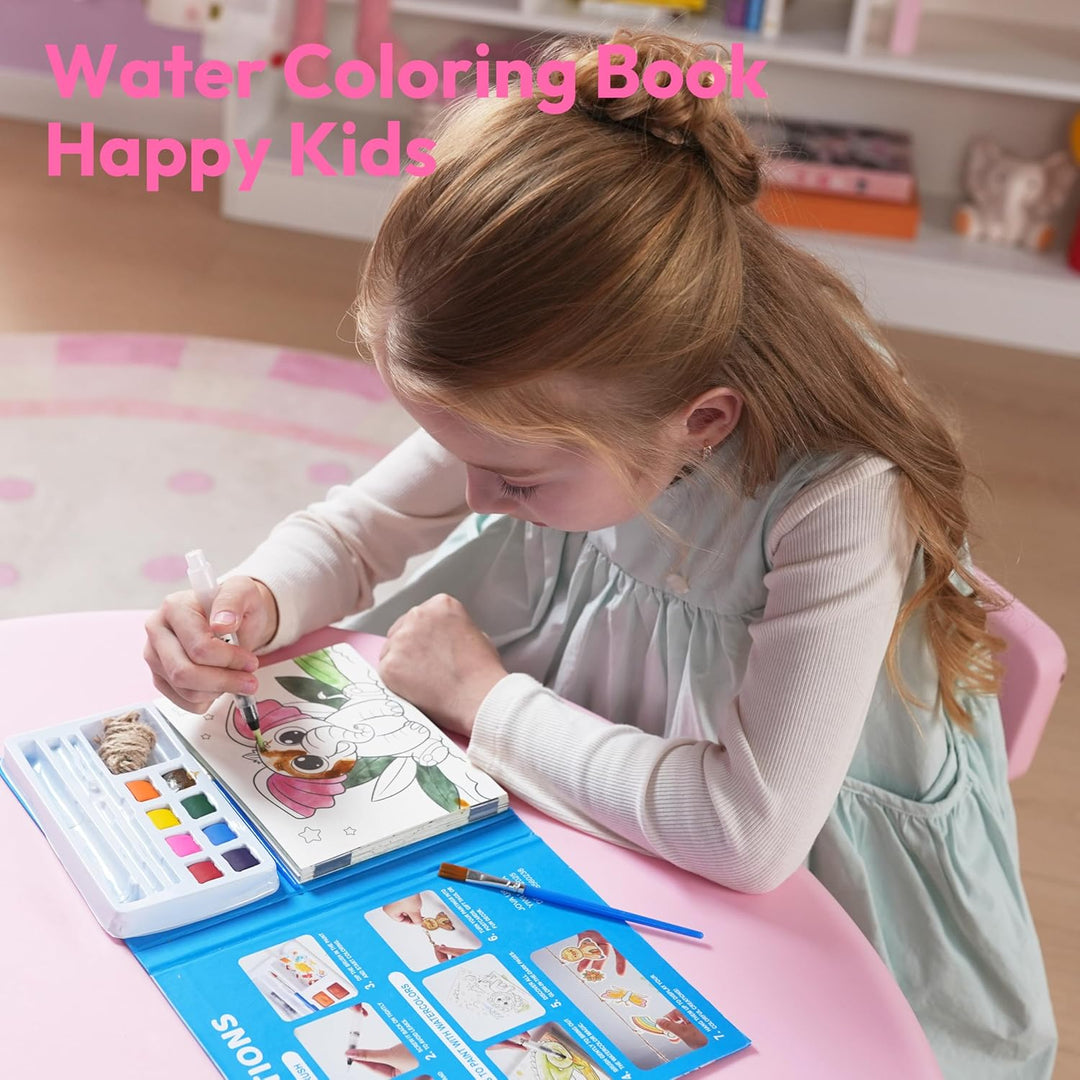 Klever Kits Aquarell-Malsets für Kinder ab 3 Jahren, Malbücher für Kleinkinder, Bastelspielzeug, Geb