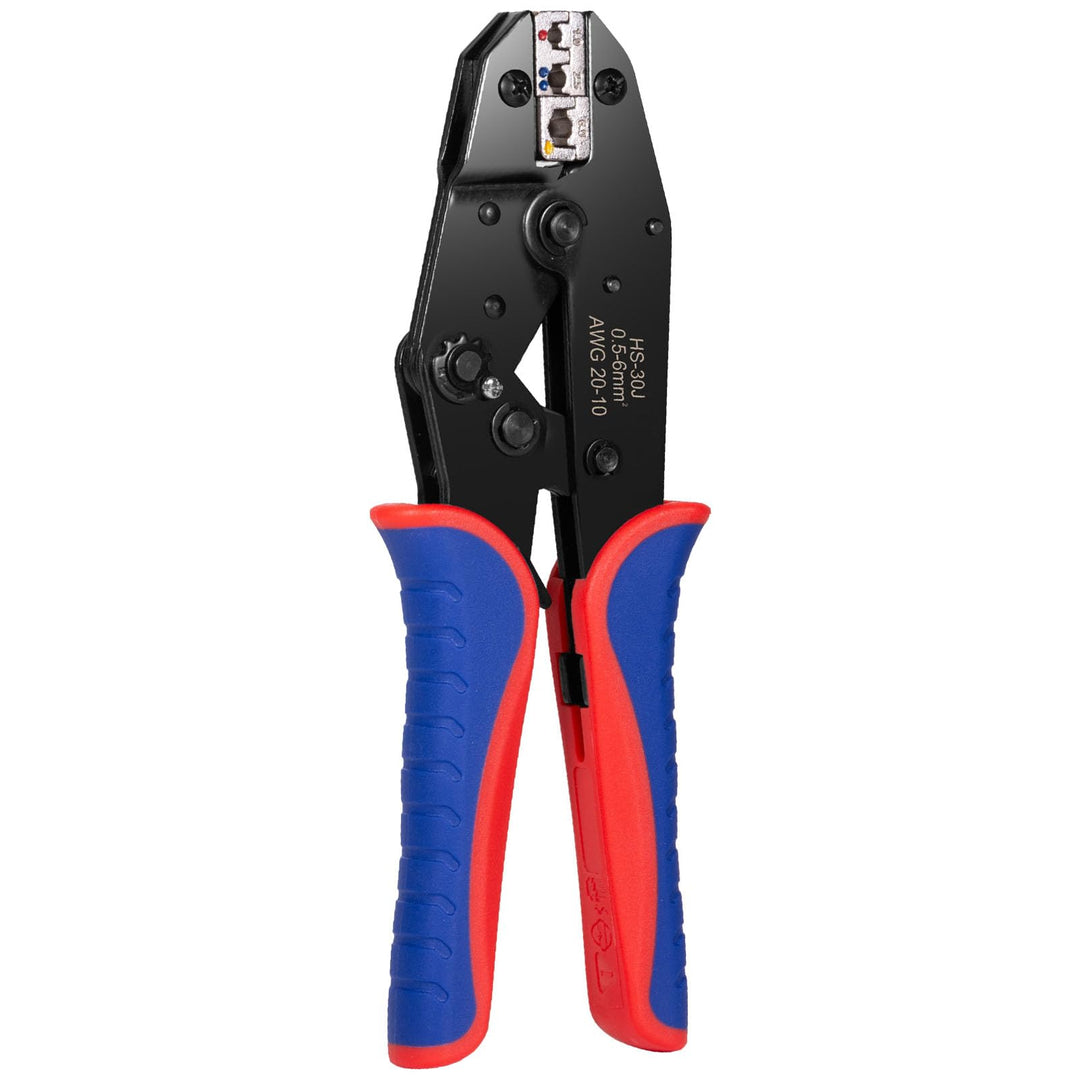 Crimpzange für Isolierte Kabelschuhe –Presszange Crimping Tool geeignet für 0,5-6mm² (AWG 10-20), Pr