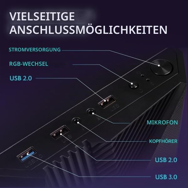 Vibox I-32 Gaming PC Set Komplett • Monitor 22 Zoll • AMD Ryzen 3 3200G 4,0GHz • Radeon Vega 8 • 16G