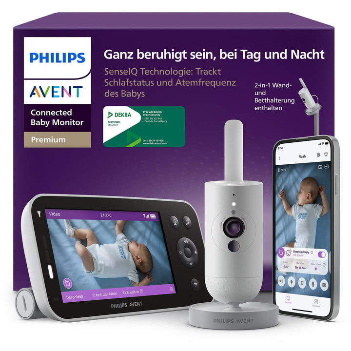 PHILIPS Avent Premium Connected Videophone, das bisher beste Babyphone von Avent, Schlaf- und Atmung