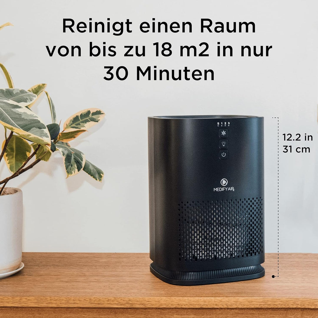 Medify MA-14 Luftreiniger mit H13 True HEPA Filter | 18 m² Abdeckung | Filtert Allergene, Rauch, Sta