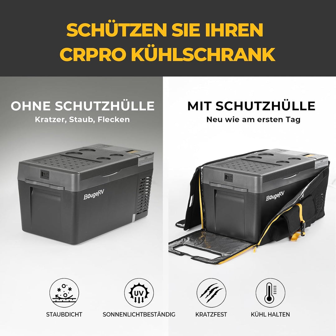 BougeRV CRPRO 20 Schutzhülle, 12 Volt tragbare Auto-Kühlschrank 600D Tragetasche nur für CRPRO 20L K
