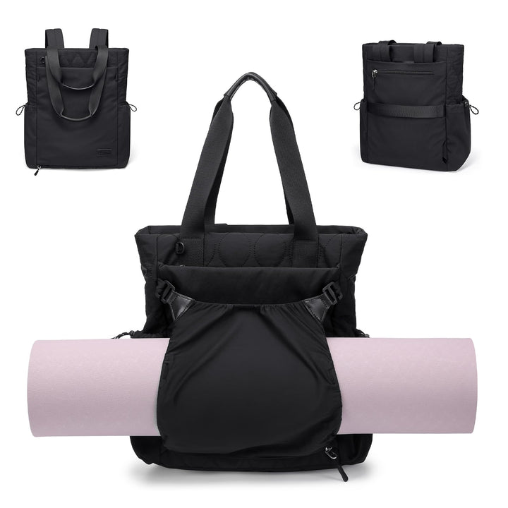 GOLF SUPAGS Convertible Laptop Rucksack Damen Yogatasche Sporttasche, Gesteppte Tragetasche, Yogamat