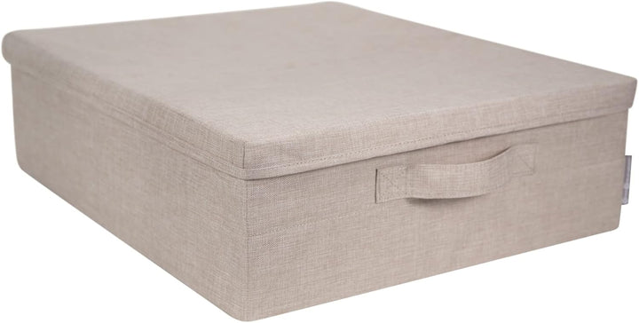 BIGSO BOX OF SWEDEN Unterbett Aufbewahrungsbox – faltbare Box mit Griffen für Decken, Kleidung, Kiss