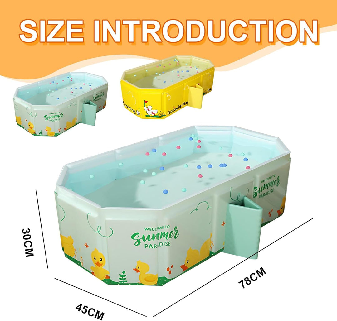 Babywanne, Faltbare Badewanne, Grosse Kleinkind Badewanne, Tragbare mit Ablassschraube von Kindern i