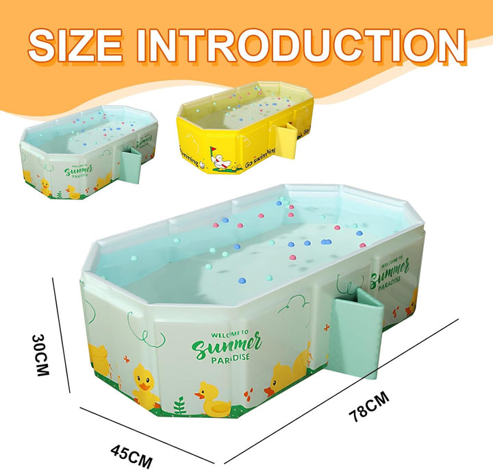 Babywanne, Faltbare Badewanne, Grosse Kleinkind Badewanne, Tragbare mit Ablassschraube von Kindern i