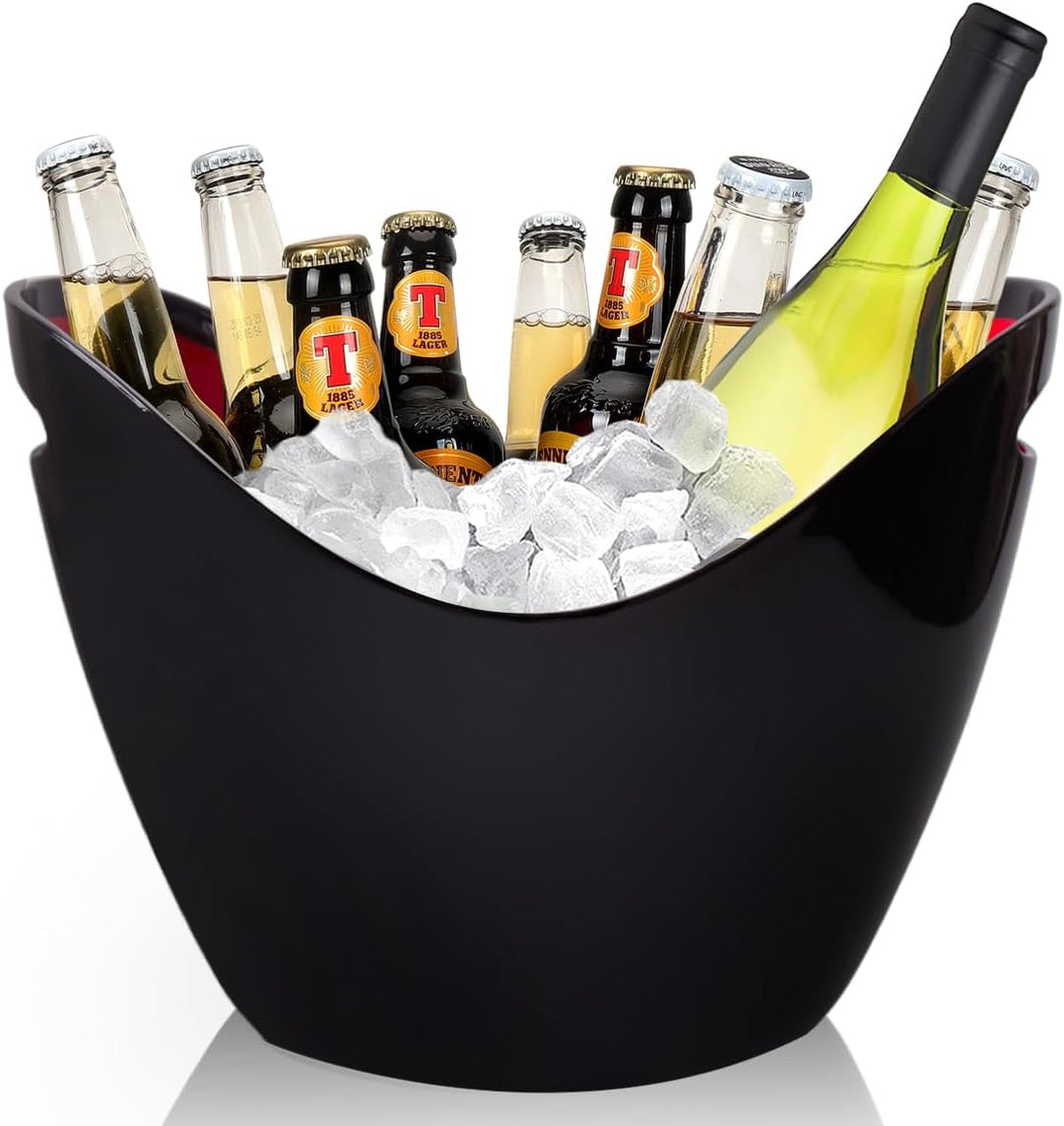 8L Eiseimer Champagner Eimer,Eis Eimer,Weinkühler Sektkühler,grosse Eiskübel, Küchenobst und Gemüse