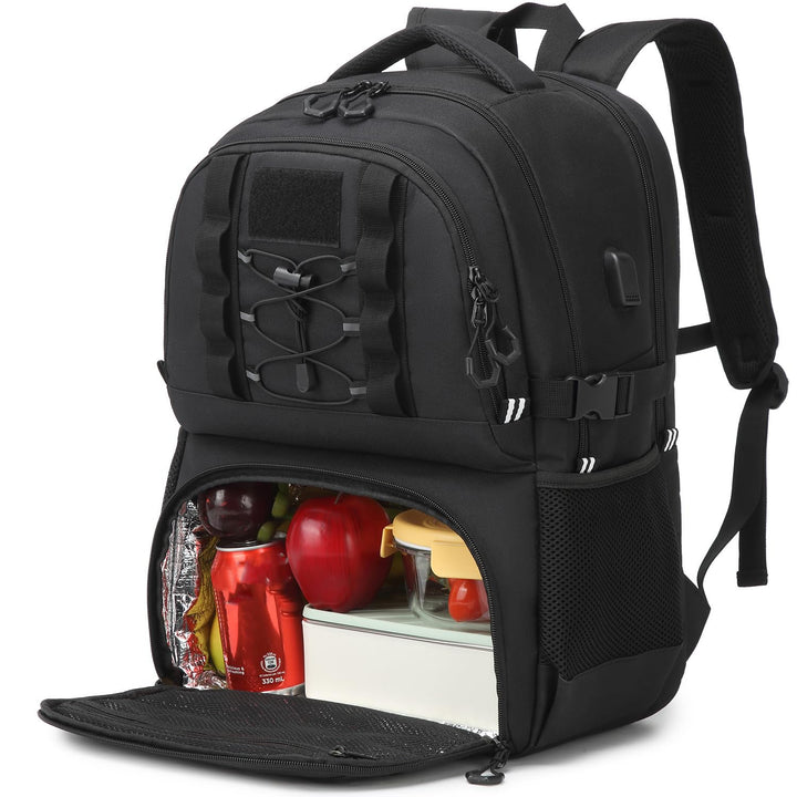 17 Zoll Laptop Rucksack mit Kühlfach Arbeitsrucksack Herren Lunch Rucksack | wasserabweisender 50L R