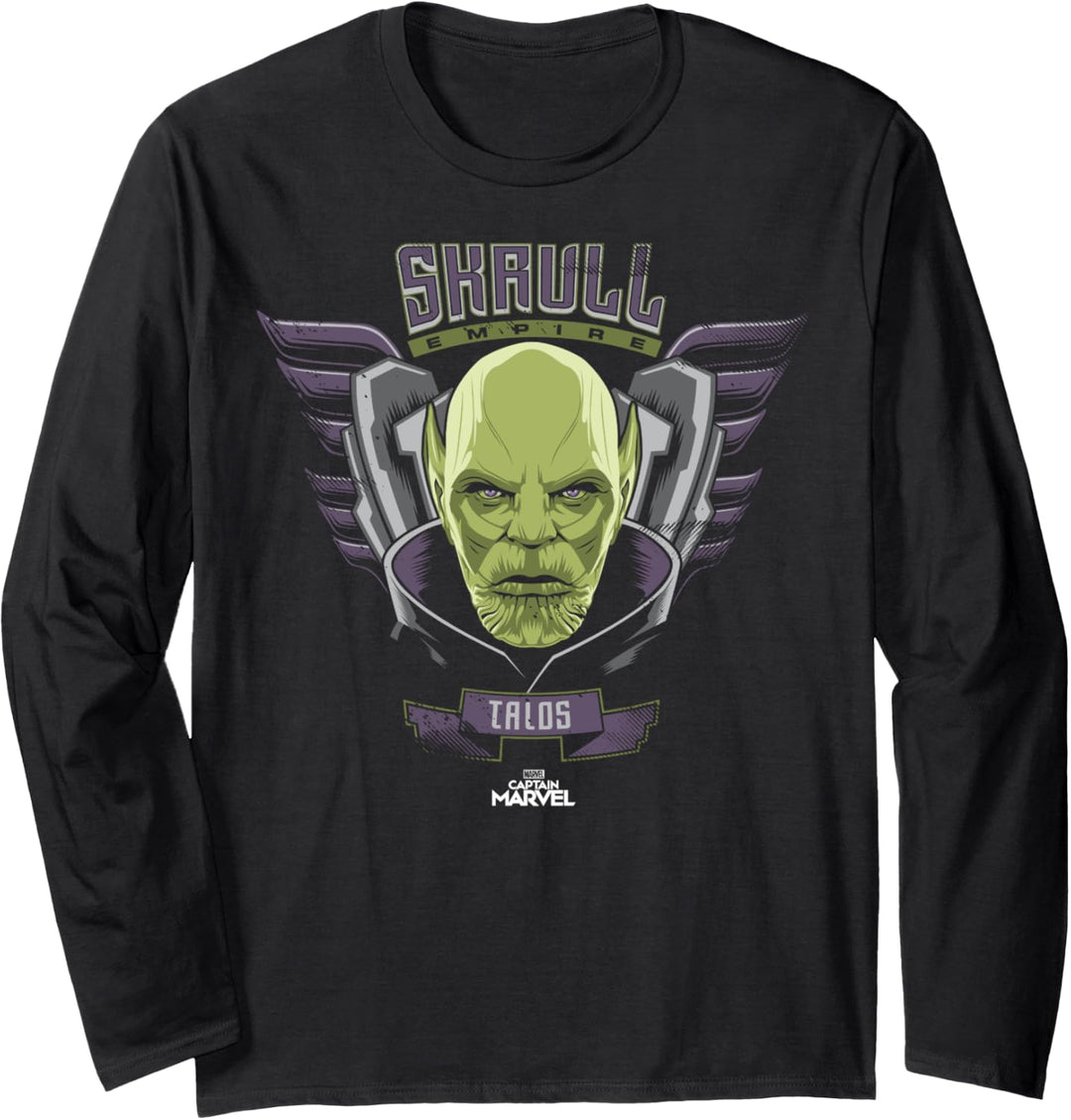 Captain Marvel Skrull Empire Talos Langarmshirt