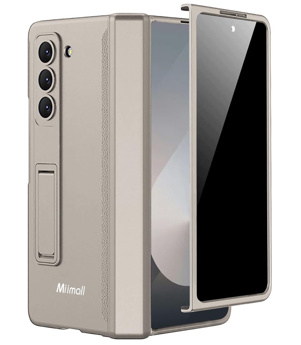 Miimall Kompatibel mit Samsung Galaxy Z Fold 6 Hülle mit Displayschutz Anti-Peeping+Magnetischer Sch