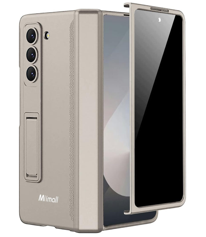 Miimall Kompatibel mit Samsung Galaxy Z Fold 6 Hülle mit Displayschutz Anti-Peeping+Magnetischer Sch
