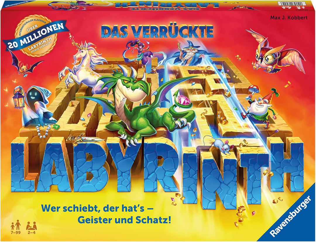 Ravensburger Familienspiel 26955 - Das verrückte Labyrinth - Gesellschaftsspiel - Spieleklassiker fü