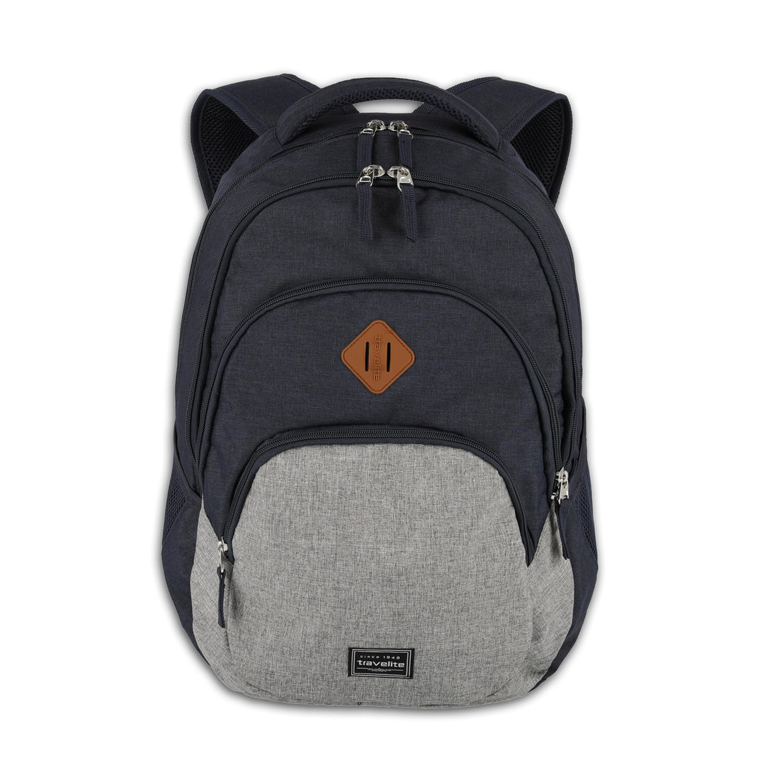 Travelite Handgepäck Rucksack, Laptop Rucksack 15,6 Zoll, BASICS, Daypack, Tagesrucksack mit vielen