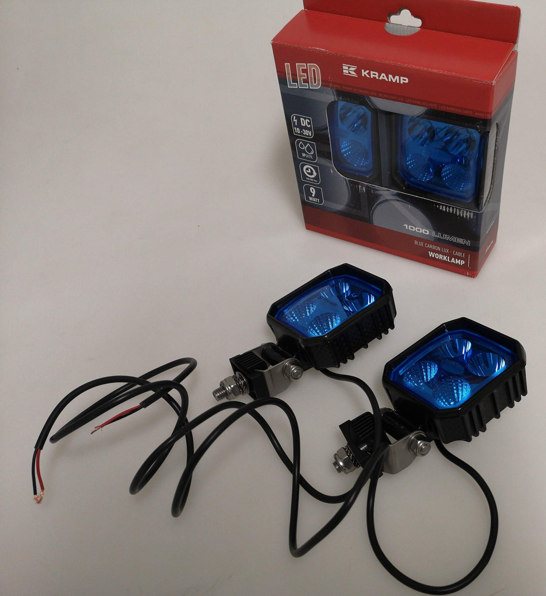 Kramp LED Sprühleuchtensatz Arbeitsscheinwerfer 9W 1000lm in Blau LA10002