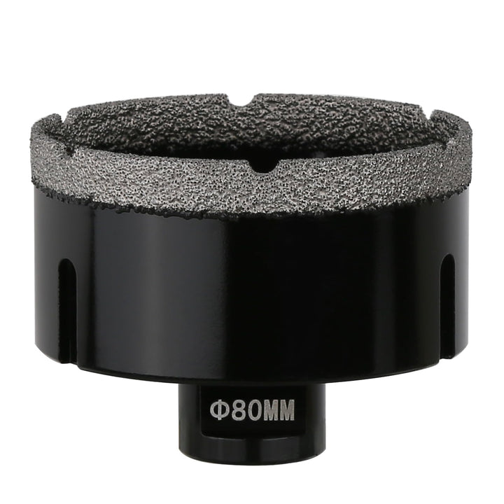 80mm Trocken Diamant Kernbohrer, M14 Gewindeanschluss Vakuumgelötete Lochsäge für Mauerwerk, Hohlloc