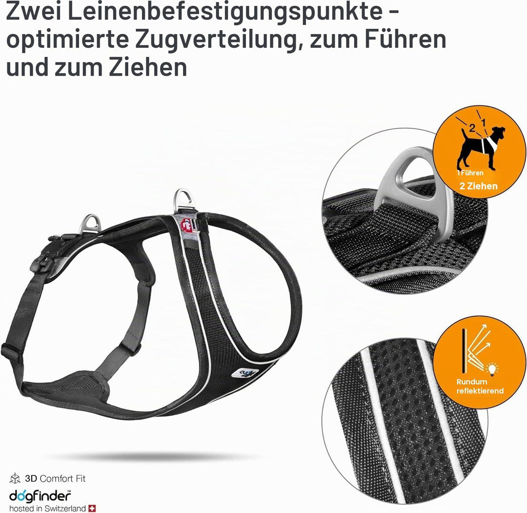 Magnetic Belka Comfort Harness Black XS XS Black, XS Black
