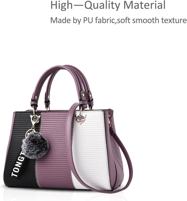 NICOLE & DORIS Damen Handtasche Umhängetasche Henkeltasche Kuriertasche Elegant Damen Handtaschen mi