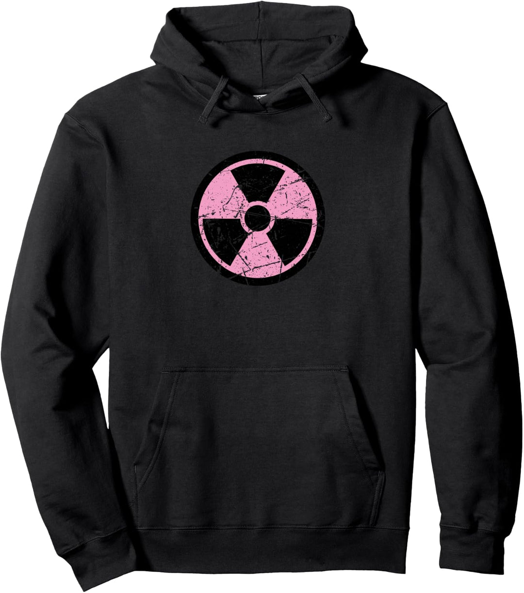 Radioaktiv Warn Symbol Mädchen Vintage Pullover Hoodie